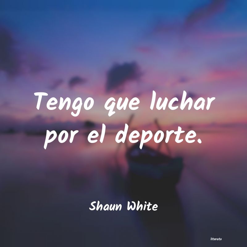 Shaun White: Tengo que luchar por el deport