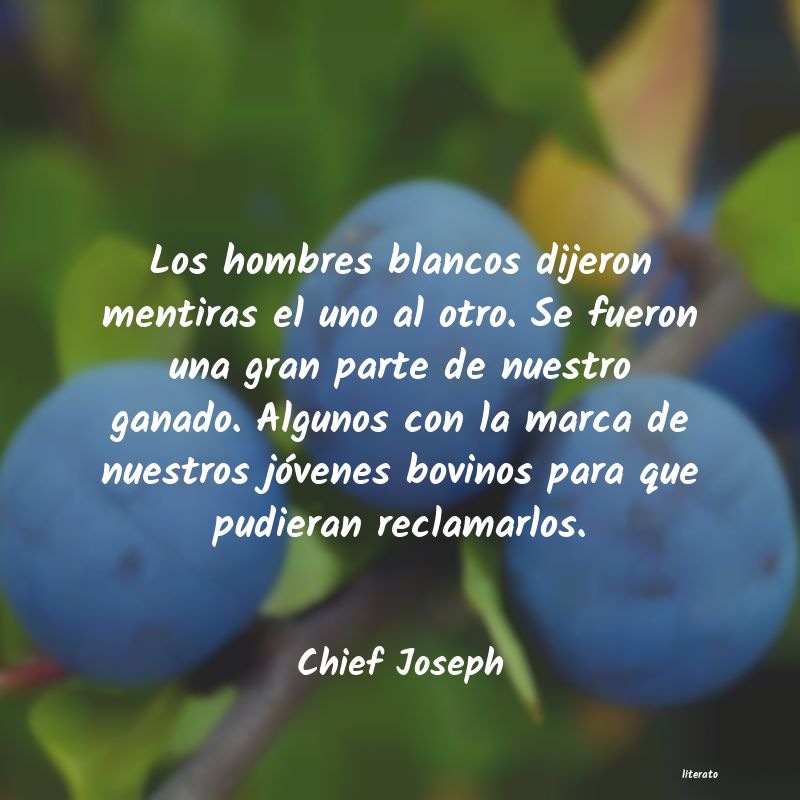 Frases de Chief Joseph