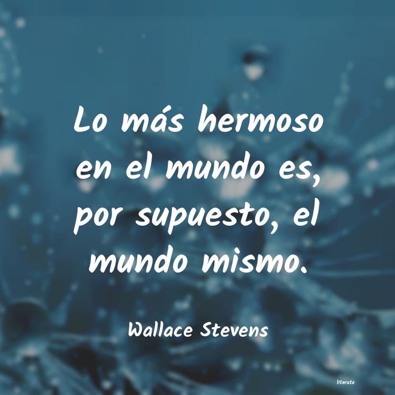 frases de Wallace Stevens