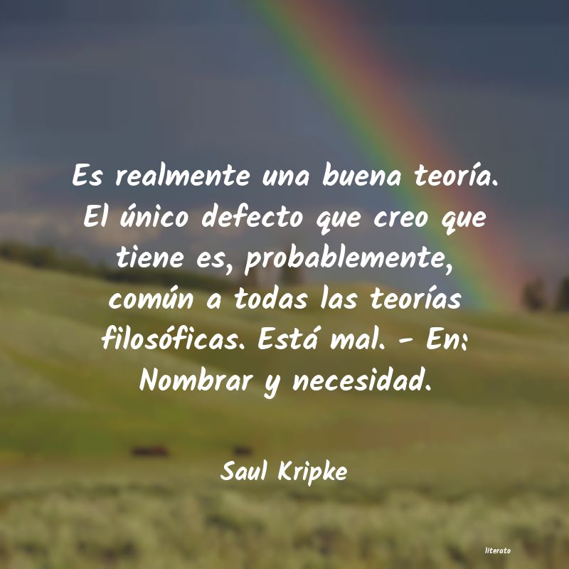 frases de Saul Kripke