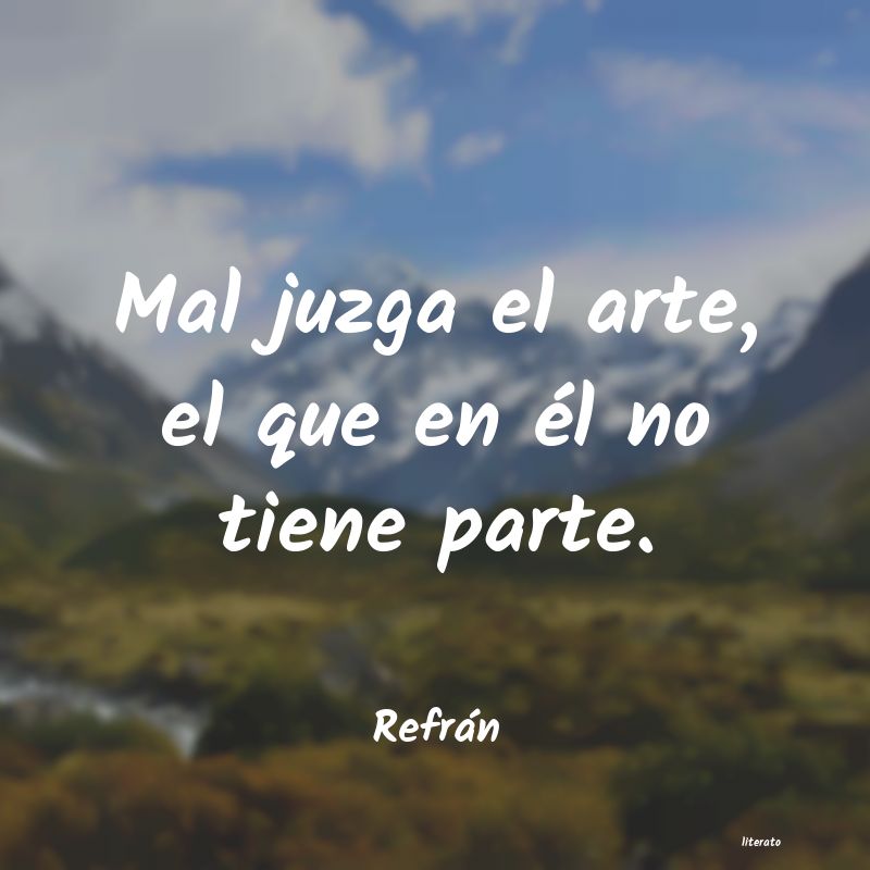 Frases de Refrán