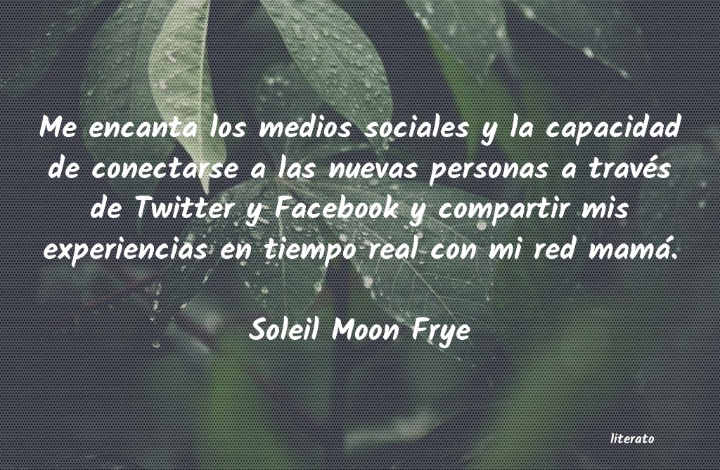 frases de Soleil Moon Frye