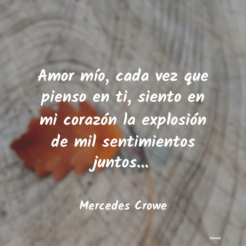 Frases de Mercedes Crowe