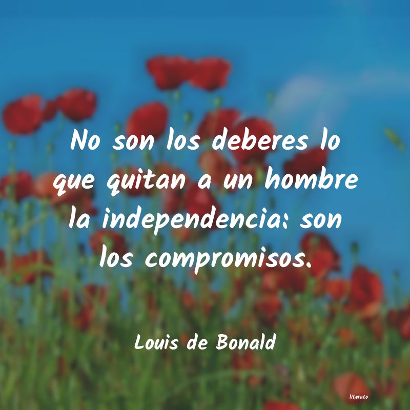 frases de Louis de Bonald