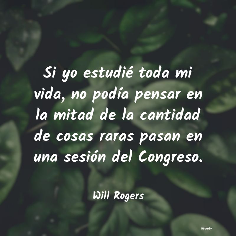 Frases de Will Rogers