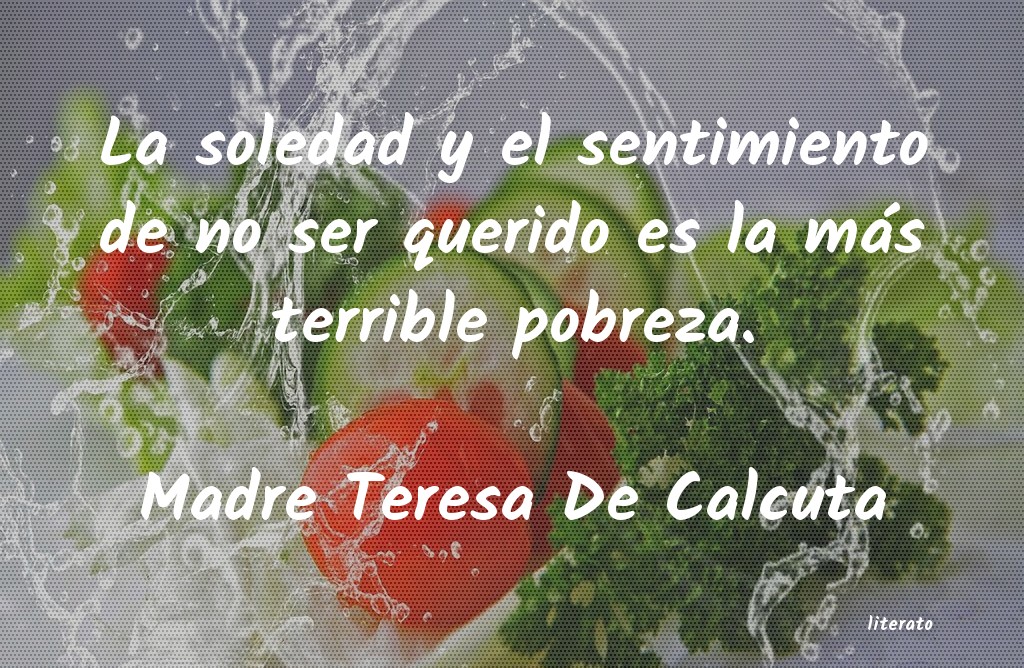 pensamiento de sor teresa de calcuta