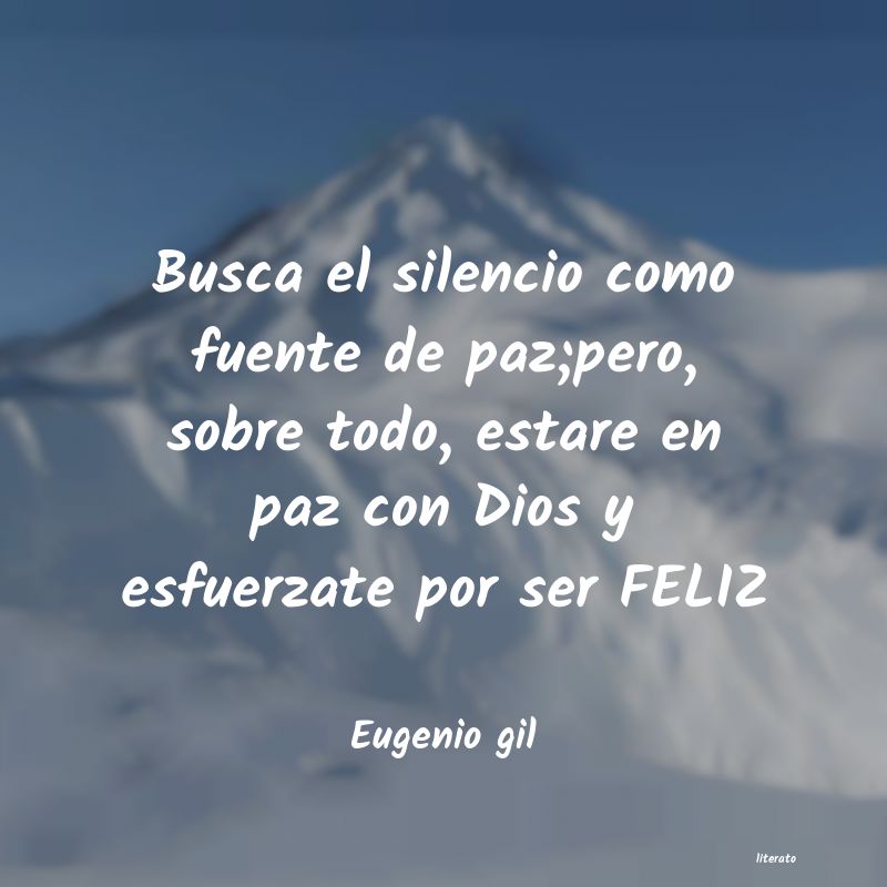 Frases de Eugenio gil