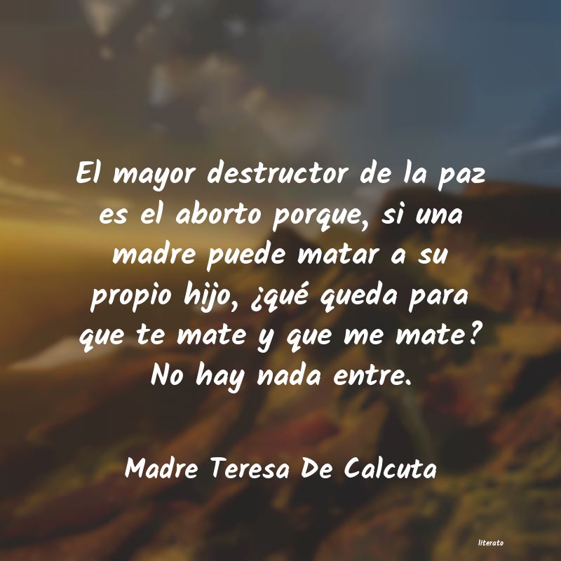 Frases de Madre Teresa De Calcuta