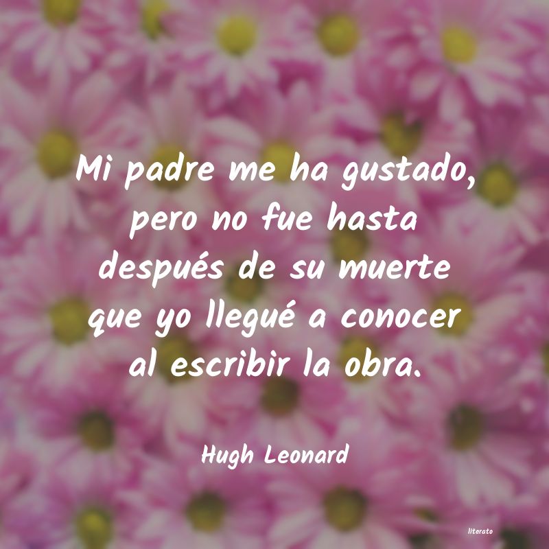 frases de Hugh Leonard