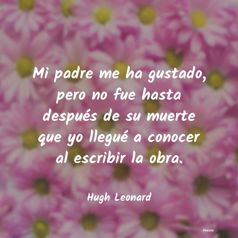 Frases de Hugh Leonard