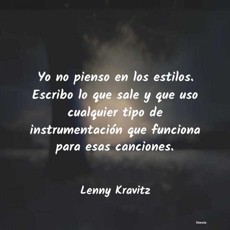 frases de Lenny Kravitz