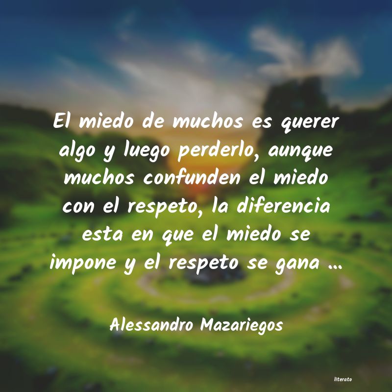 Alessandro Mazariegos: El miedo de muchos es querer a