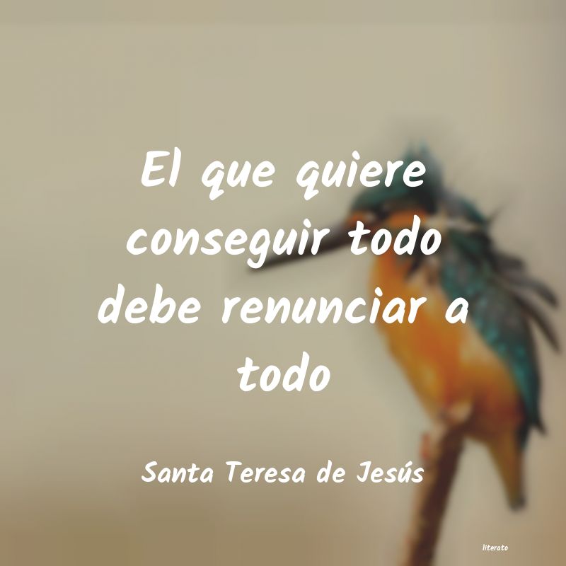 frases de Santa Teresa de Jesús