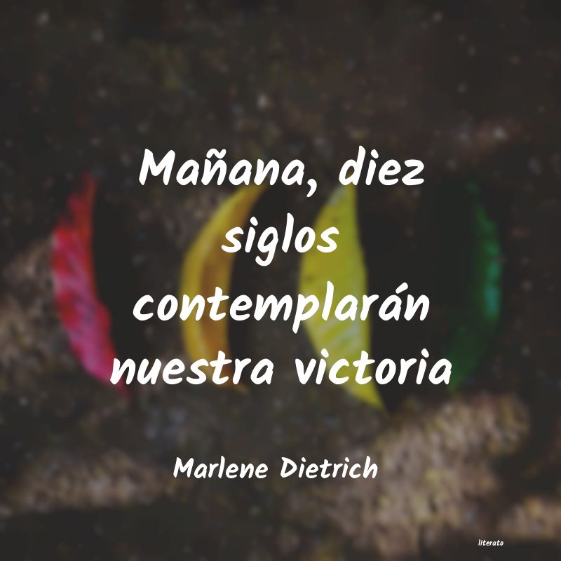 frases de Marlene Dietrich
