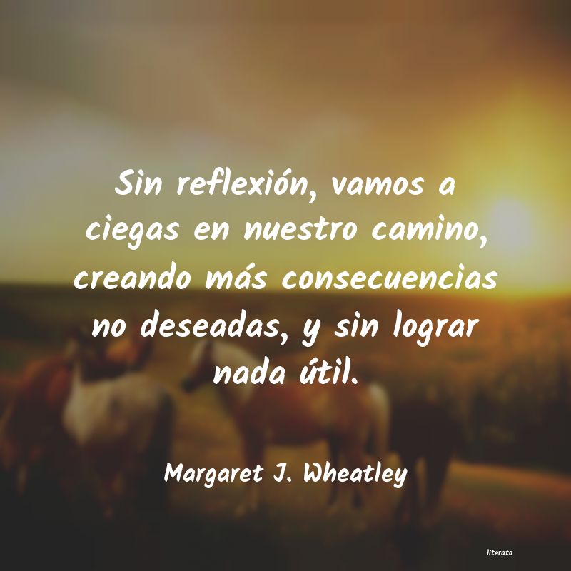 Frases de Margaret J. Wheatley