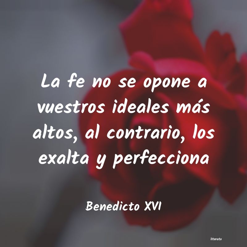 Frases de Benedicto XVI