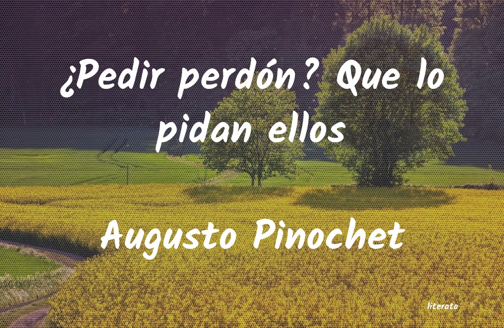 frases de Augusto Pinochet
