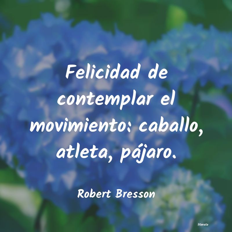 Frases de Robert Bresson