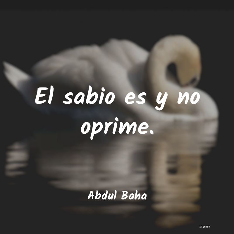 frases de Abdul Baha