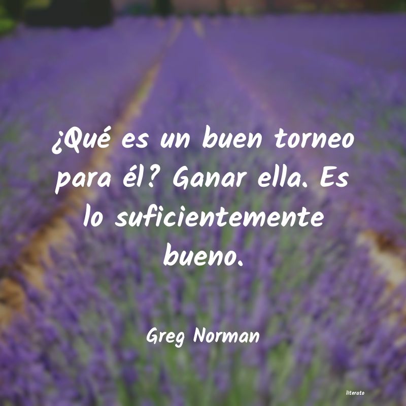 frases de Greg Norman