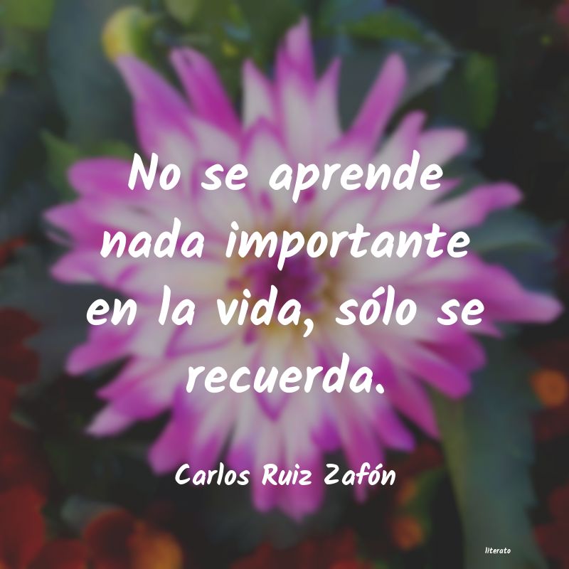 frases de Carlos Ruiz Zafón