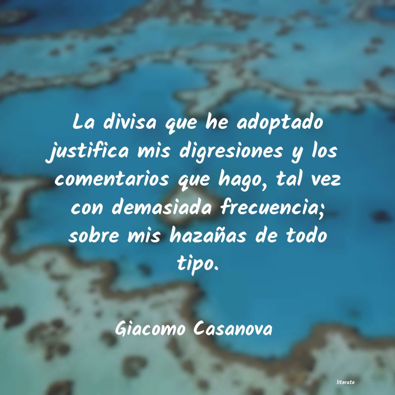 Frases de Giacomo Casanova