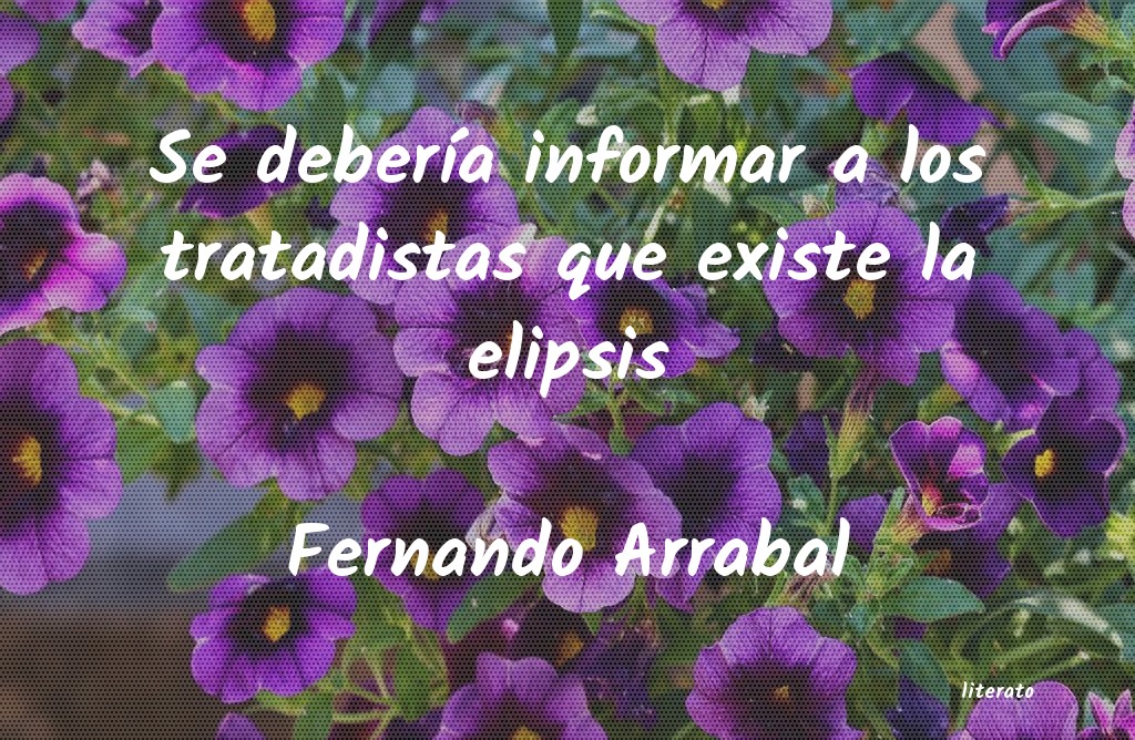 <ol class='breadcrumb' itemscope itemtype='http://schema.org/BreadcrumbList'>
<li itemprop='itemListElement'><a href='/autores/'>Autores</a></li>
<li itemprop='itemListElement'><a href='/autor/fernando_arrabal/'>Fernando Arrabal</a></li>
</ol>