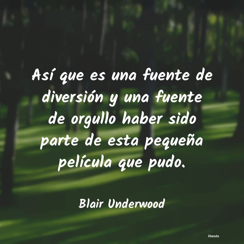 Frases de Blair Underwood