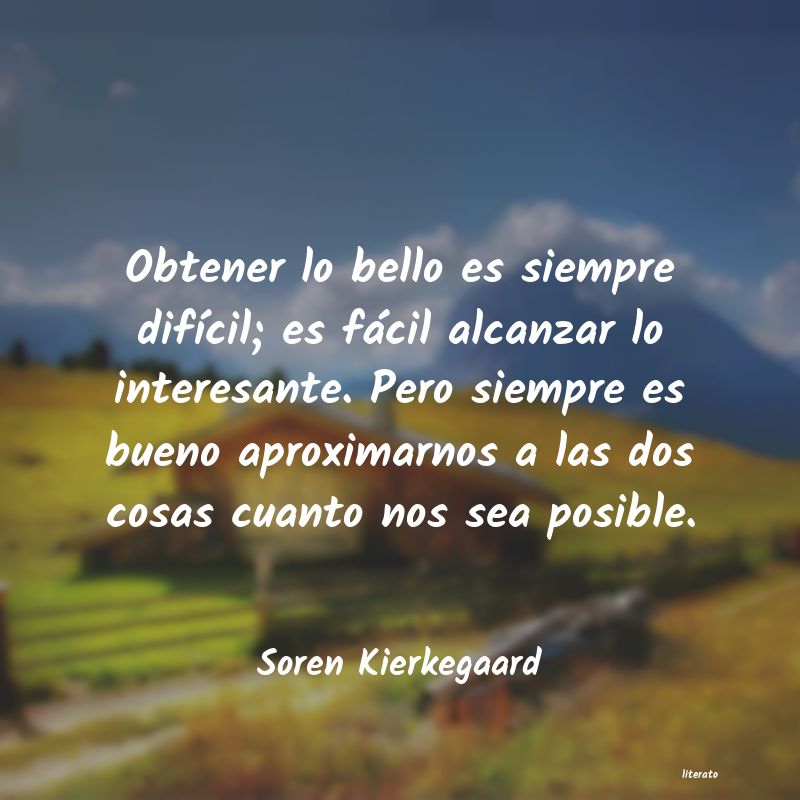 Frases de Soren Kierkegaard