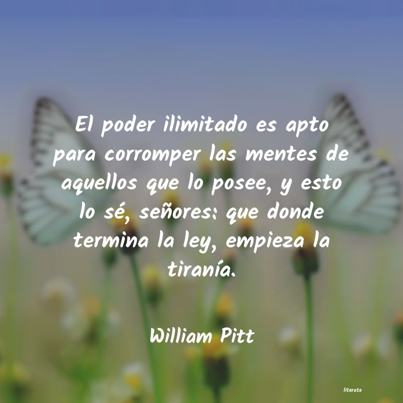 Frases de William Pitt