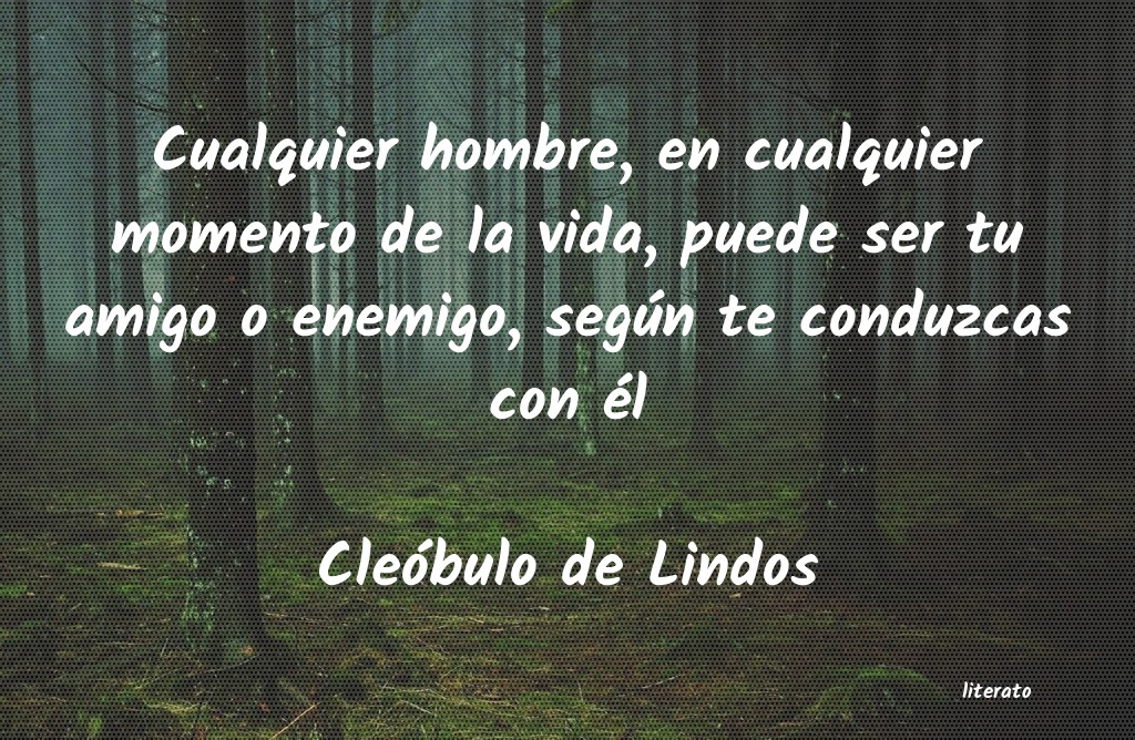 Frases de Cleóbulo de Lindos