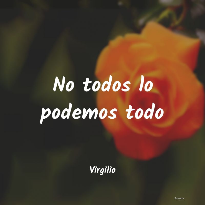 frases de Virgilio