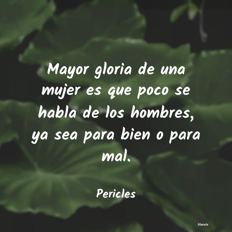 Frases de Pericles