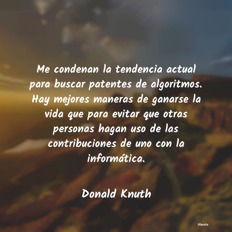frases de Donald Knuth