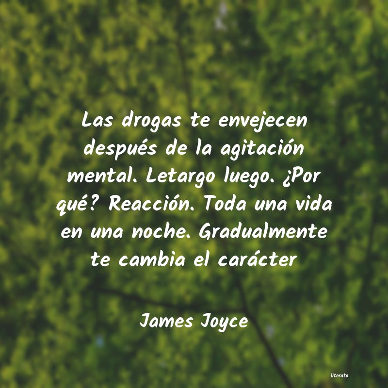 reflexiones sobre las drogas