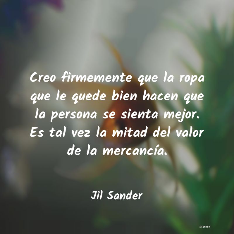 frases de Jil Sander