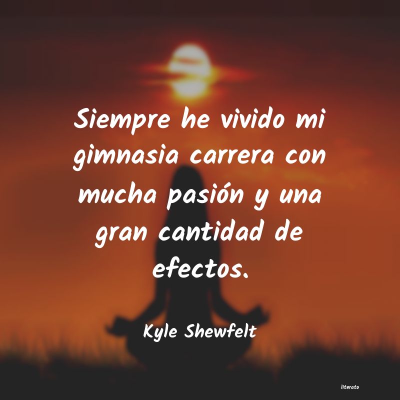 Frases de Kyle Shewfelt