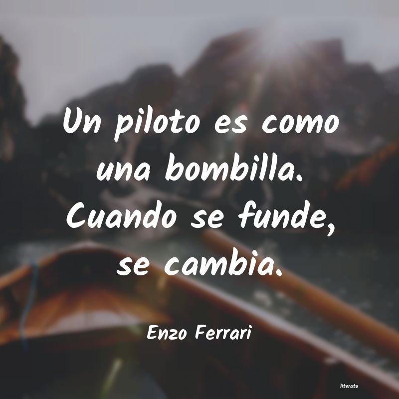 frases de Enzo Ferrari