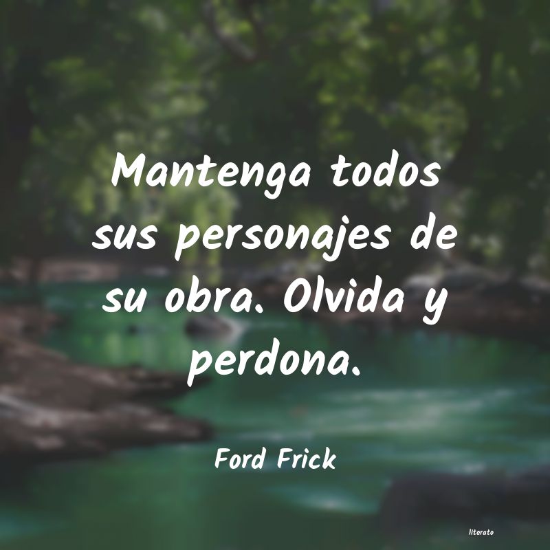 frases de Ford Frick