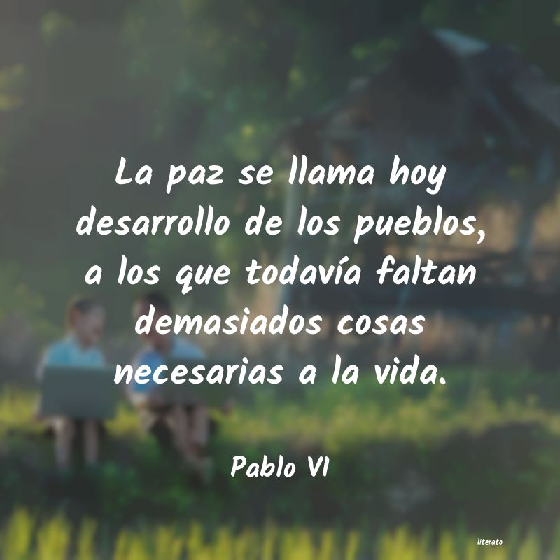 Frases de Pablo VI