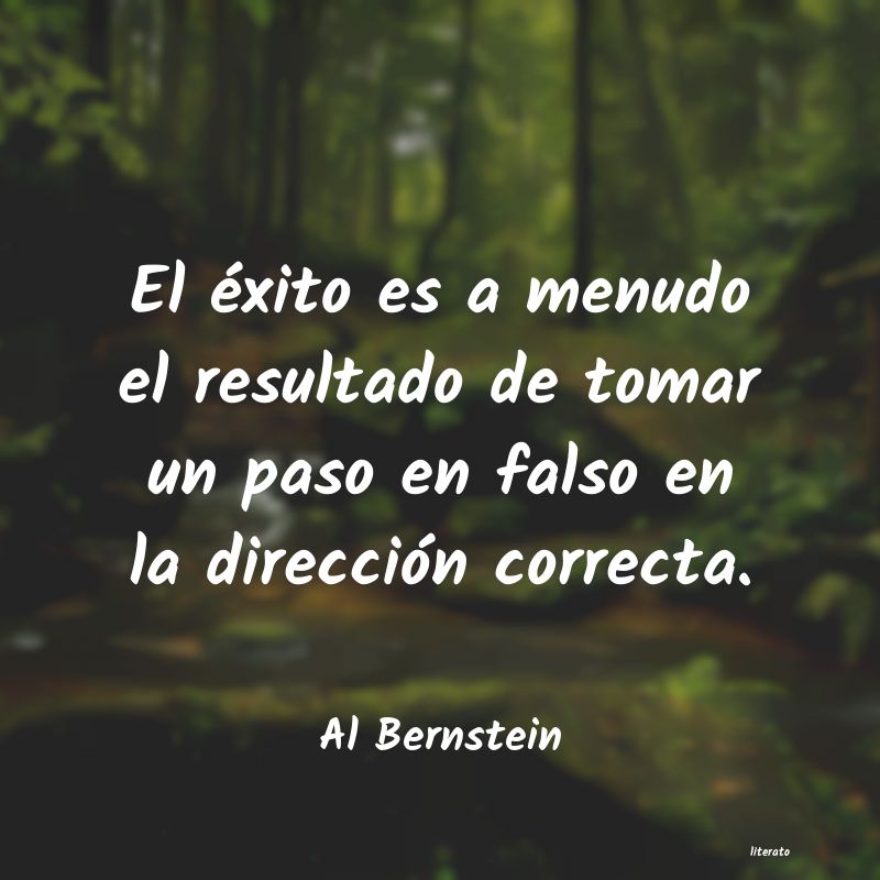 frases de Al Bernstein