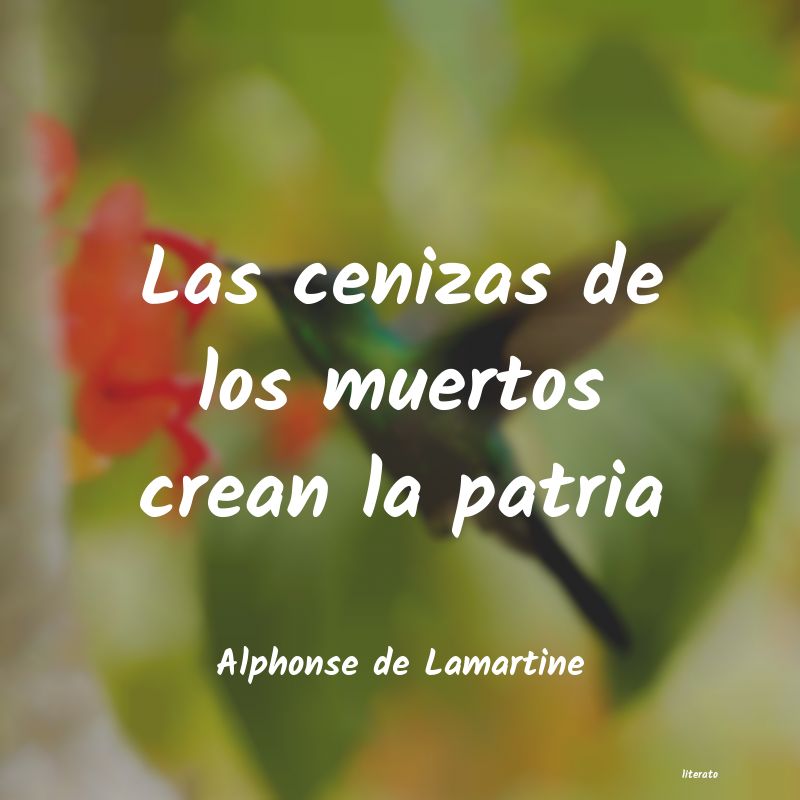 Frases de Alphonse de Lamartine