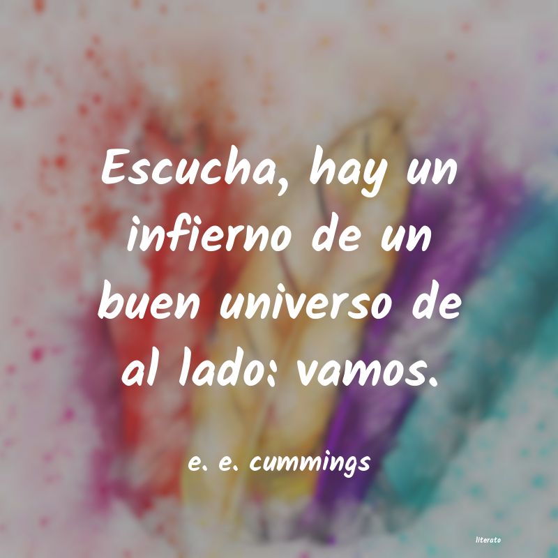 Frases de e. e. cummings