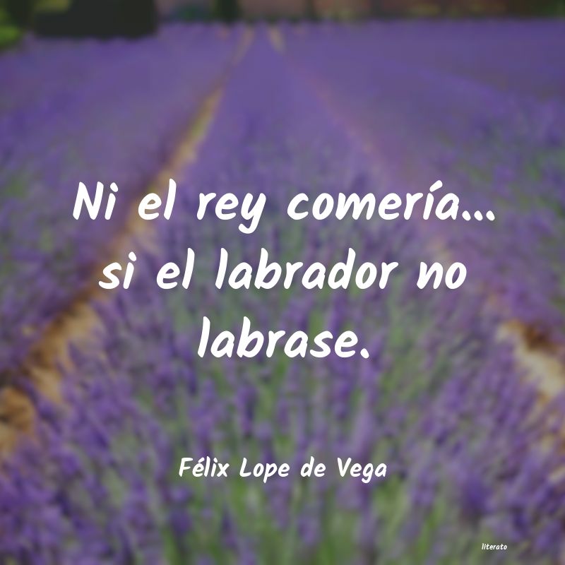frases de Félix Lope de Vega