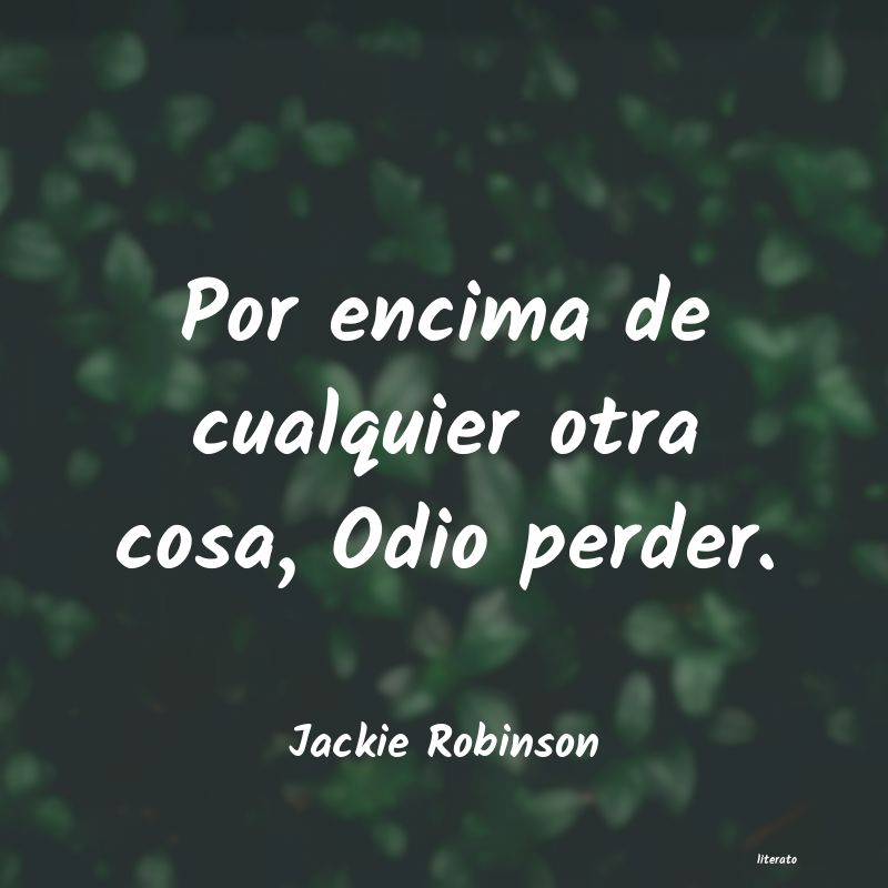 Frases de Jackie Robinson