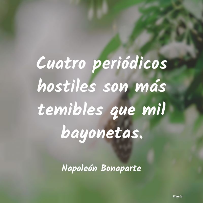 Frases de Napoleón Bonaparte