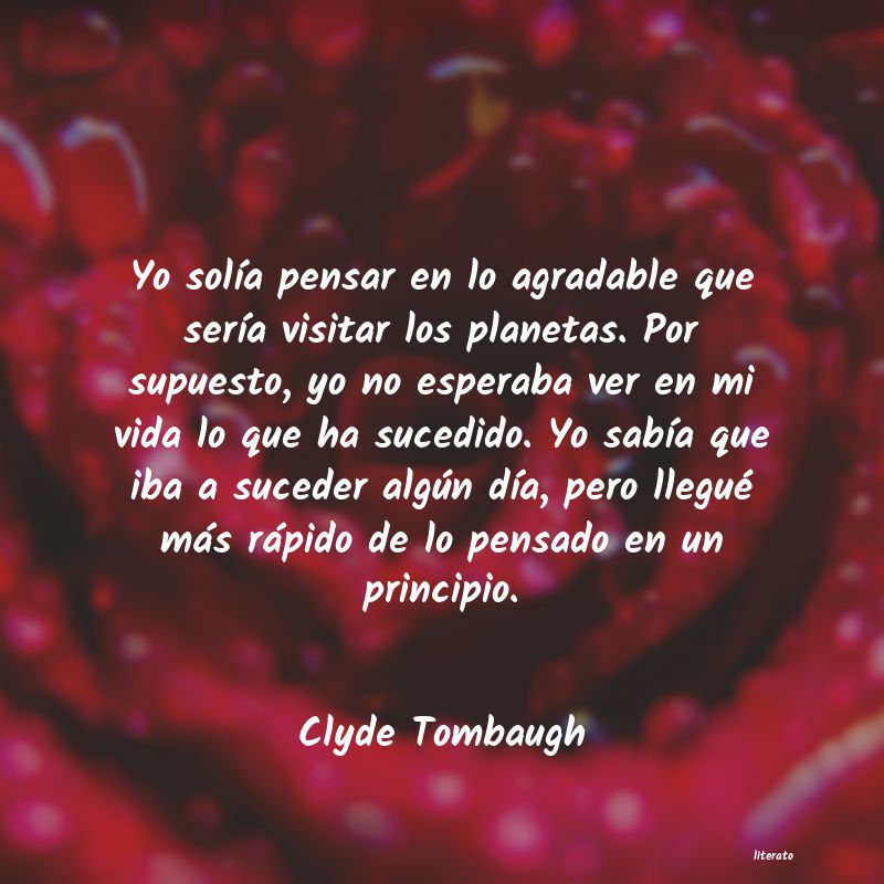 Frases de Clyde Tombaugh
