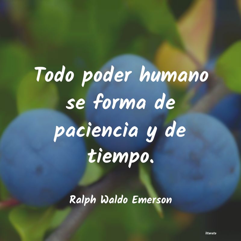 ralph waldo emerson paciencia