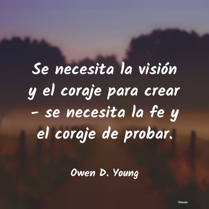 frases de Owen D. Young