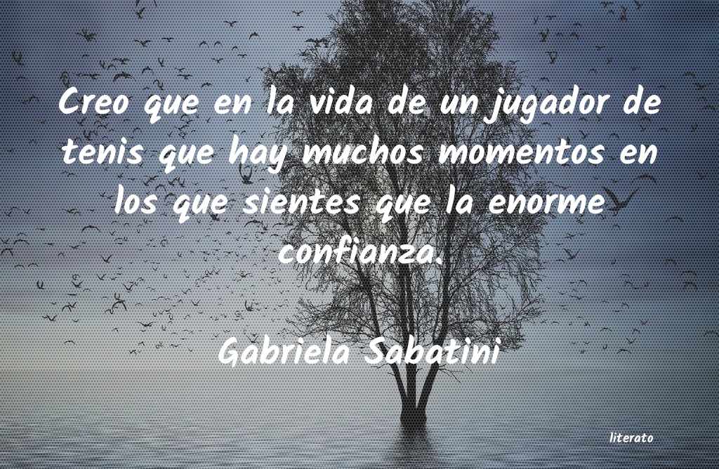 frases de Gabriela Sabatini